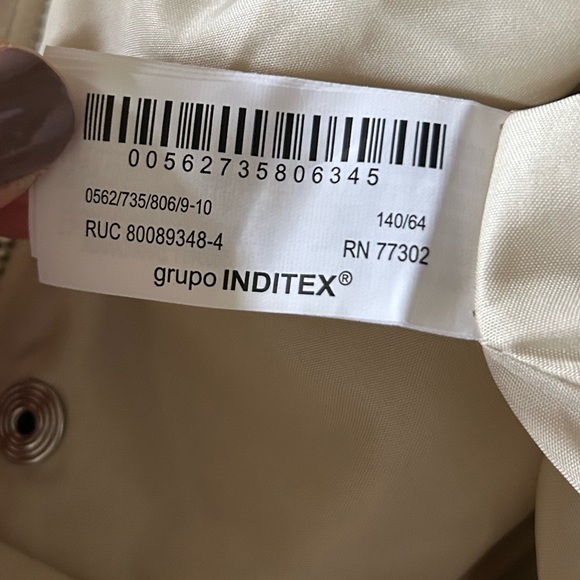 NWT ZARA Kids Lightweight Utility Cargo Jacket Neutral Layer Casual | Size 9-10 - Picture 11 of 14